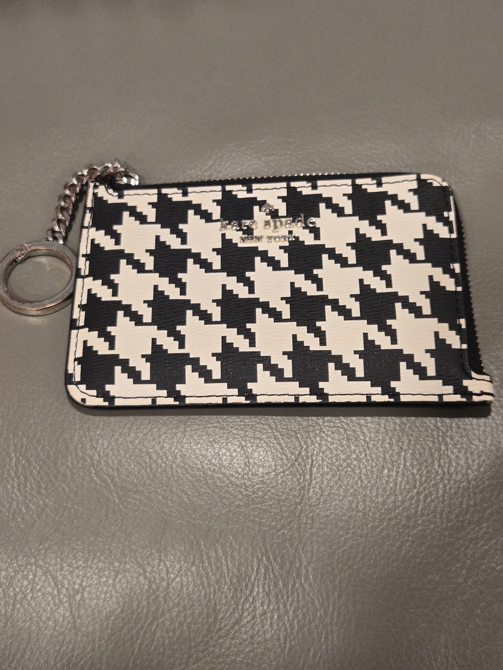 kate spade New York Black & White Houndstooth Convertible Wallet Crossbody Set - Picture 16 of 16
